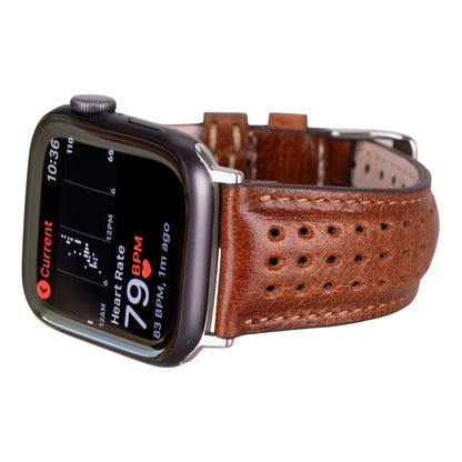 87008 Floral Leather Apple Watch Band