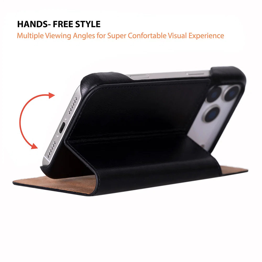 Sonat Leather iPhone 17 Pro Folio Case