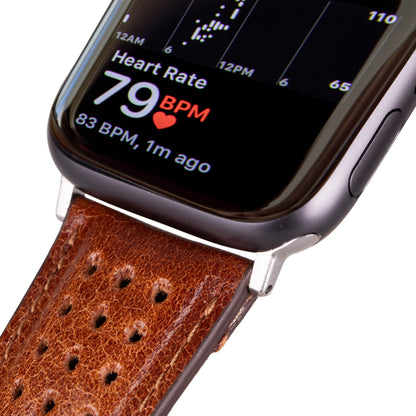 87008 Floral Leather Apple Watch Band