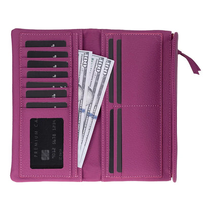 Vellure Large Leather Clutch Wallet