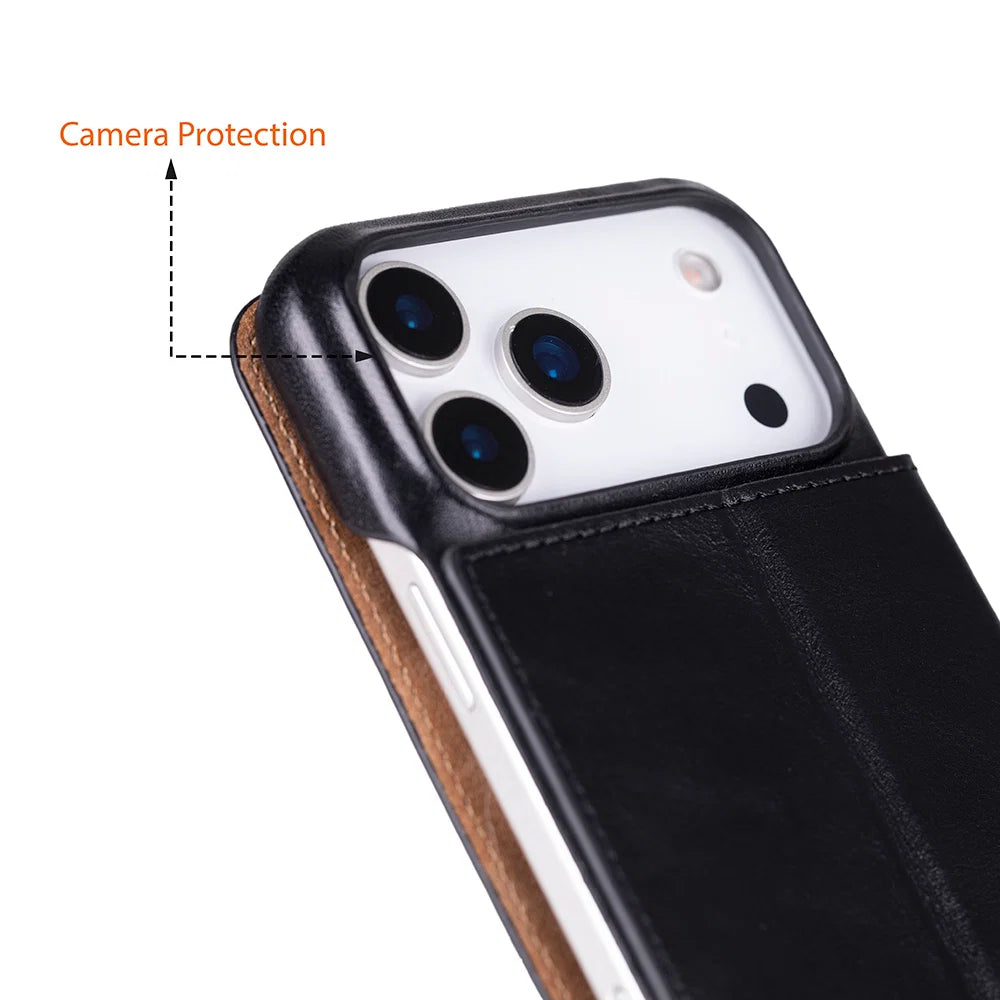 Sonat Leather iPhone 17 Pro Max Folio Case