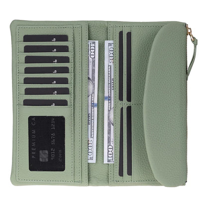 Vellure Large Leather Clutch Wallet