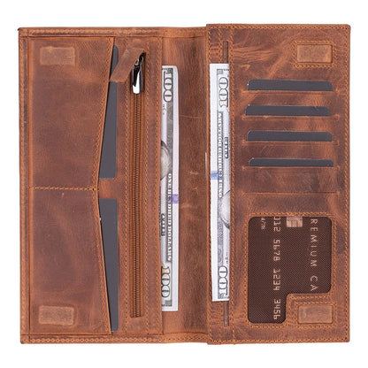 Tenuta Leather Phone Wallet with Detachable Cardholder