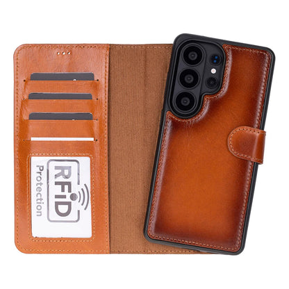 Magic Samsung Galaxy S26 Ultra Detachable Leather Wallet Case – Core Palette