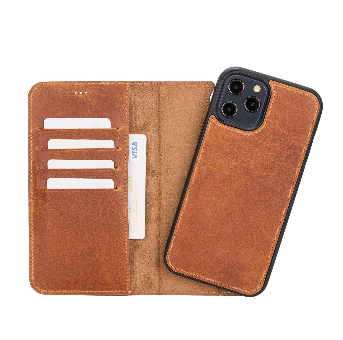 Apple iPhone 12 Series Detachable Leather Case / MW iPhone 12 Pro Max 6.7" / FL1