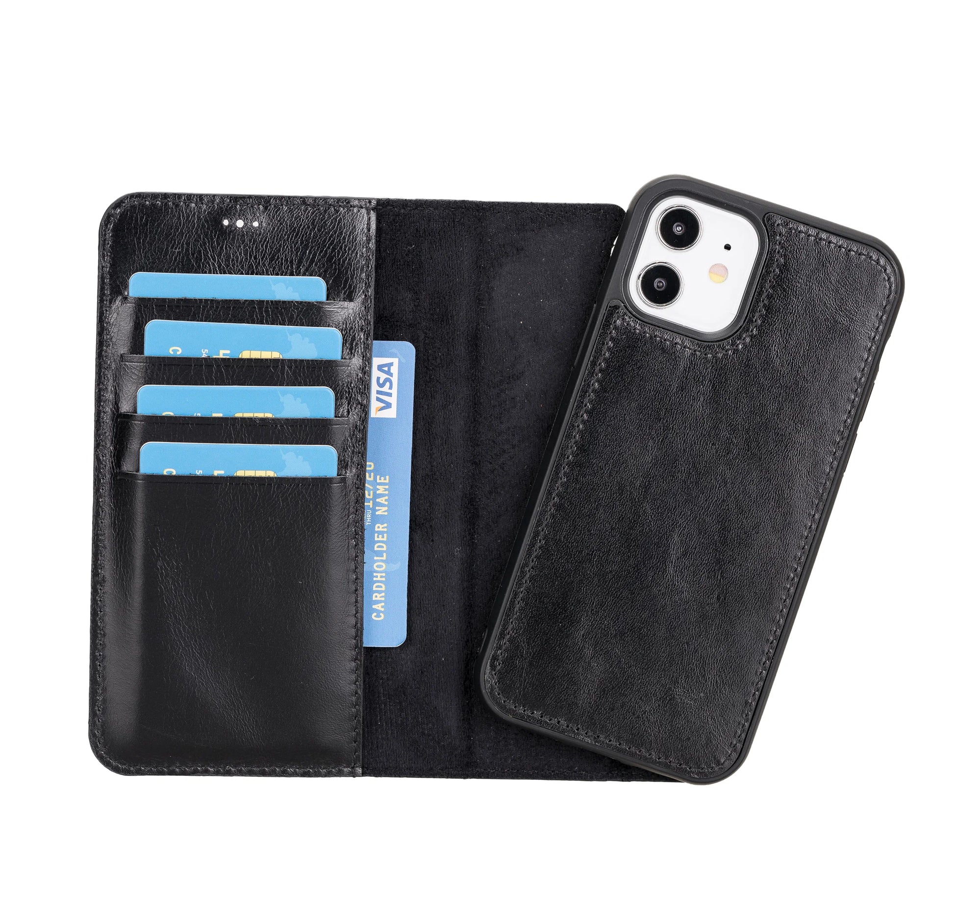 Apple iPhone 12 Series Detachable Leather Case / MW iPhone 12 Pro Max 6.7" / FL1