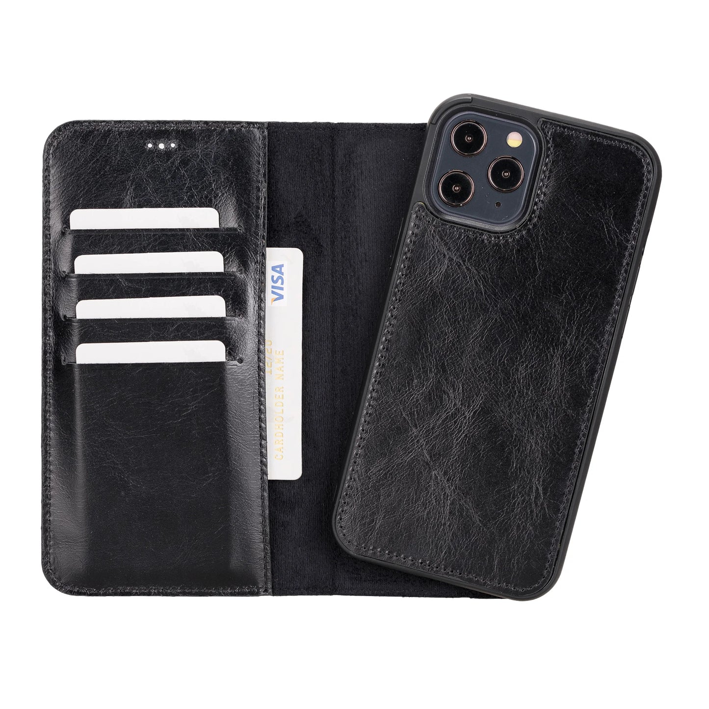 Apple iPhone 12 Series Detachable Leather Case / MW iPhone 12 Pro Max 6.7" / FL1