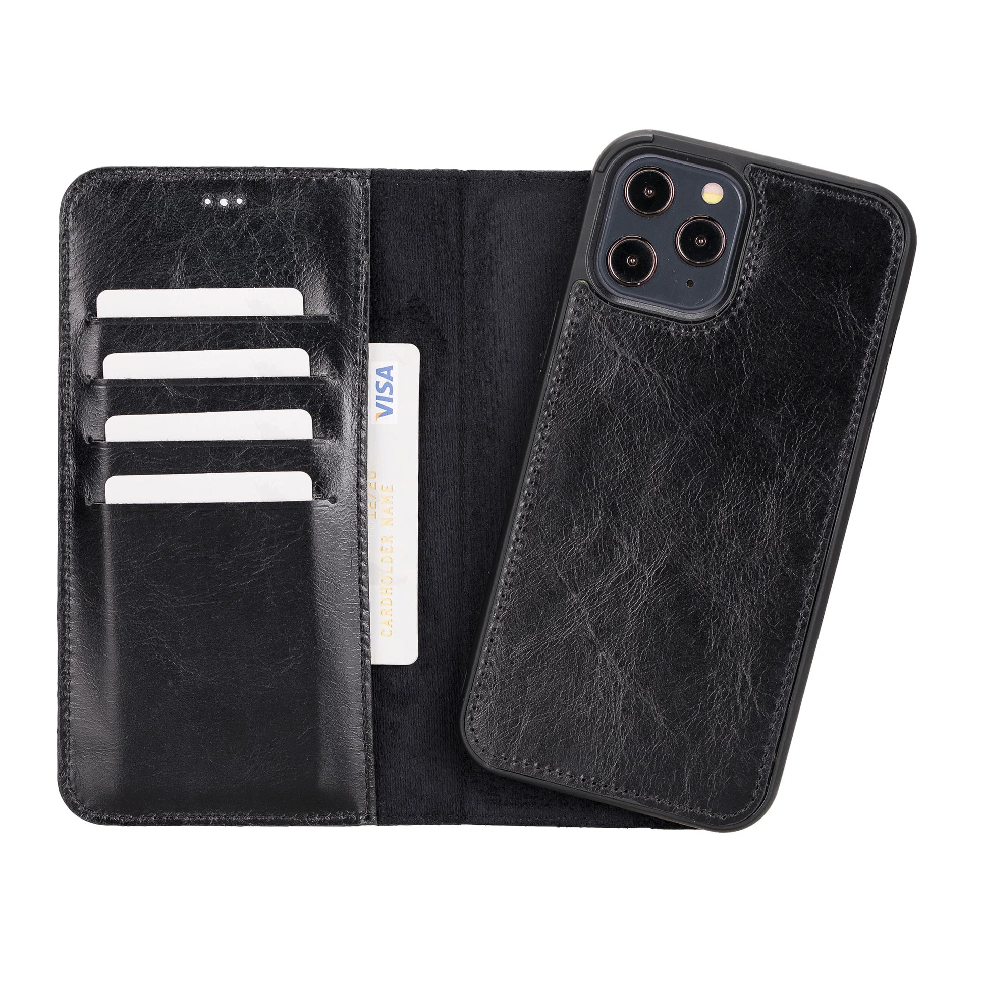 Apple iPhone 12 Series Detachable Leather Case / MW iPhone 12 Pro Max 6.7" / FL1