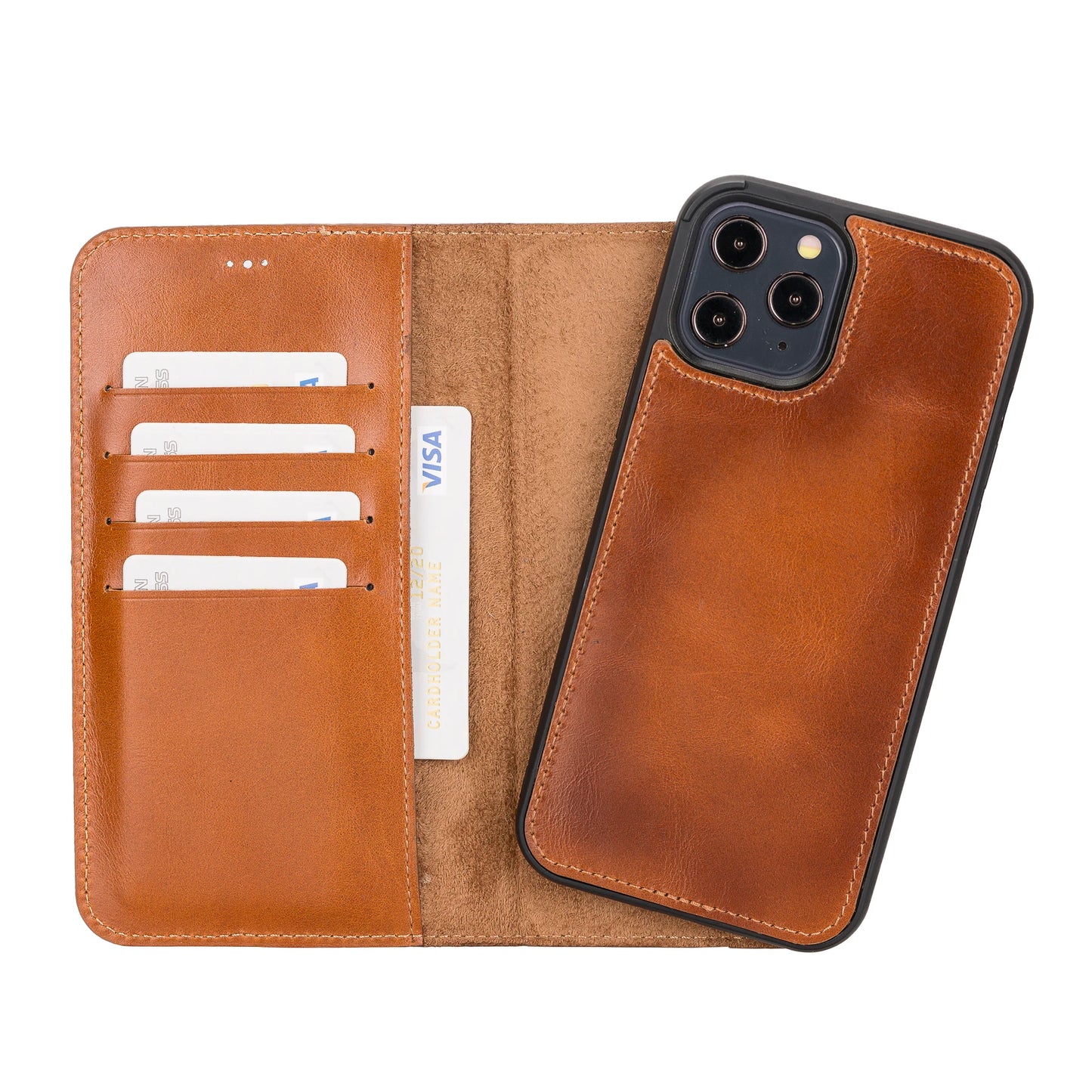 Apple iPhone 12 Series Detachable Leather Case / MW iPhone 12 Pro Max 6.7" / FL1