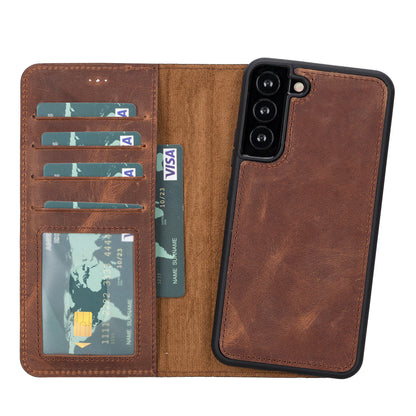 Magic Samsung Galaxy S22 Plus Detachable Leather Wallet Case