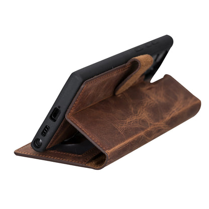 Magic Samsung Galaxy S23 Ultra Detachable Leather Wallet Case