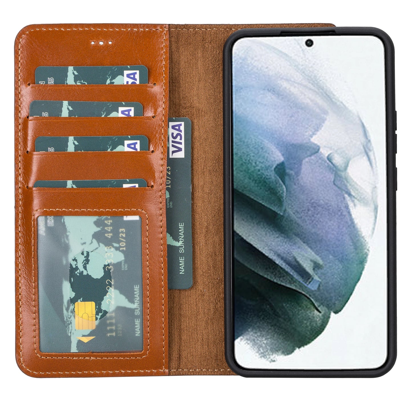 Magic Samsung Galaxy S23 Plus Leather Detachable Wallet Case