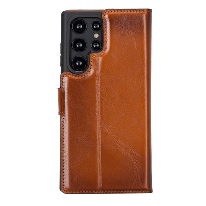 Magic Samsung Galaxy S23 Ultra Detachable Leather Wallet Case