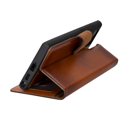 Magic Samsung Galaxy S23 Ultra Detachable Leather Wallet Case