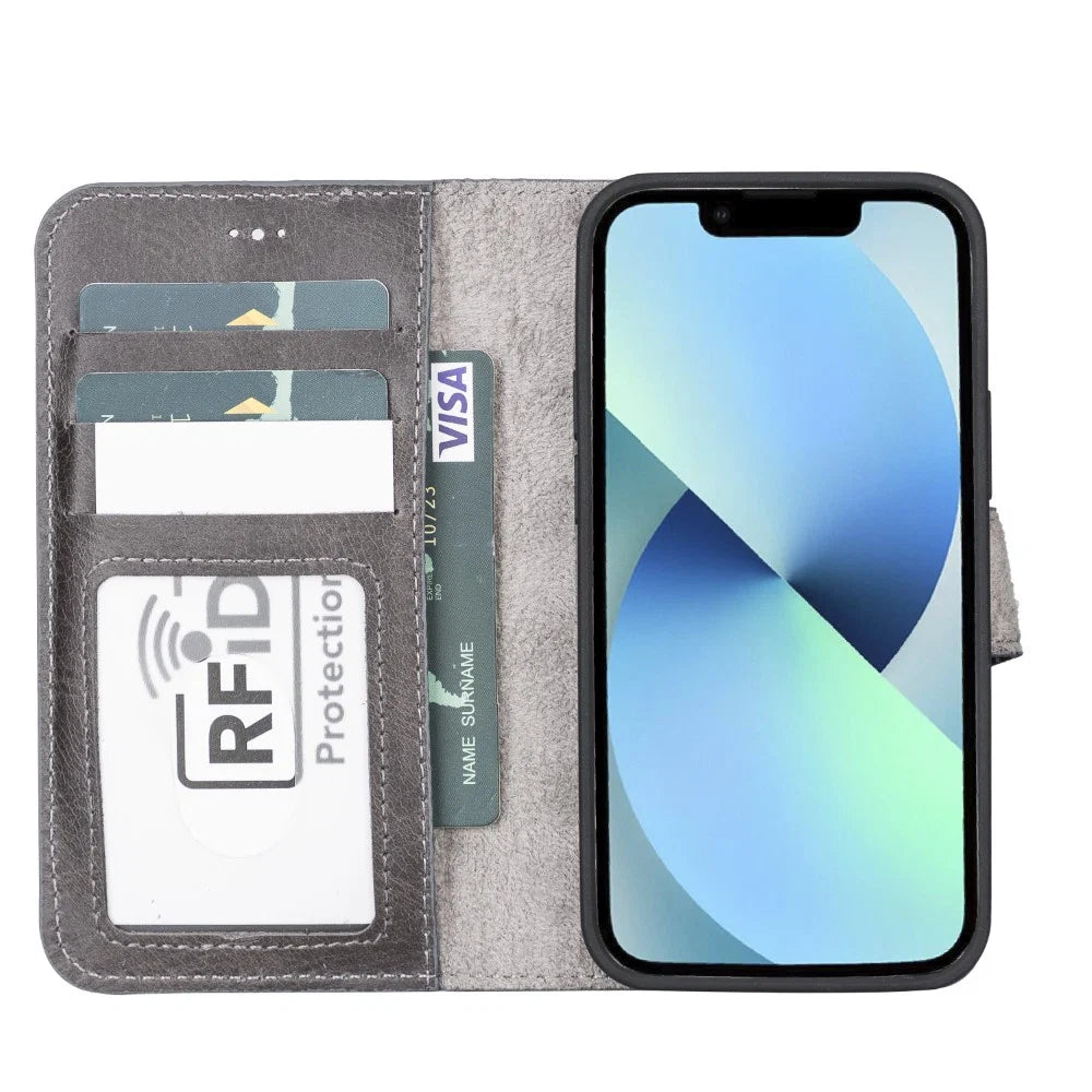 Apple iPhone 13 Series Detachable Leather Case RFID/ MWW iPhone 13 6.1" / RST2EF