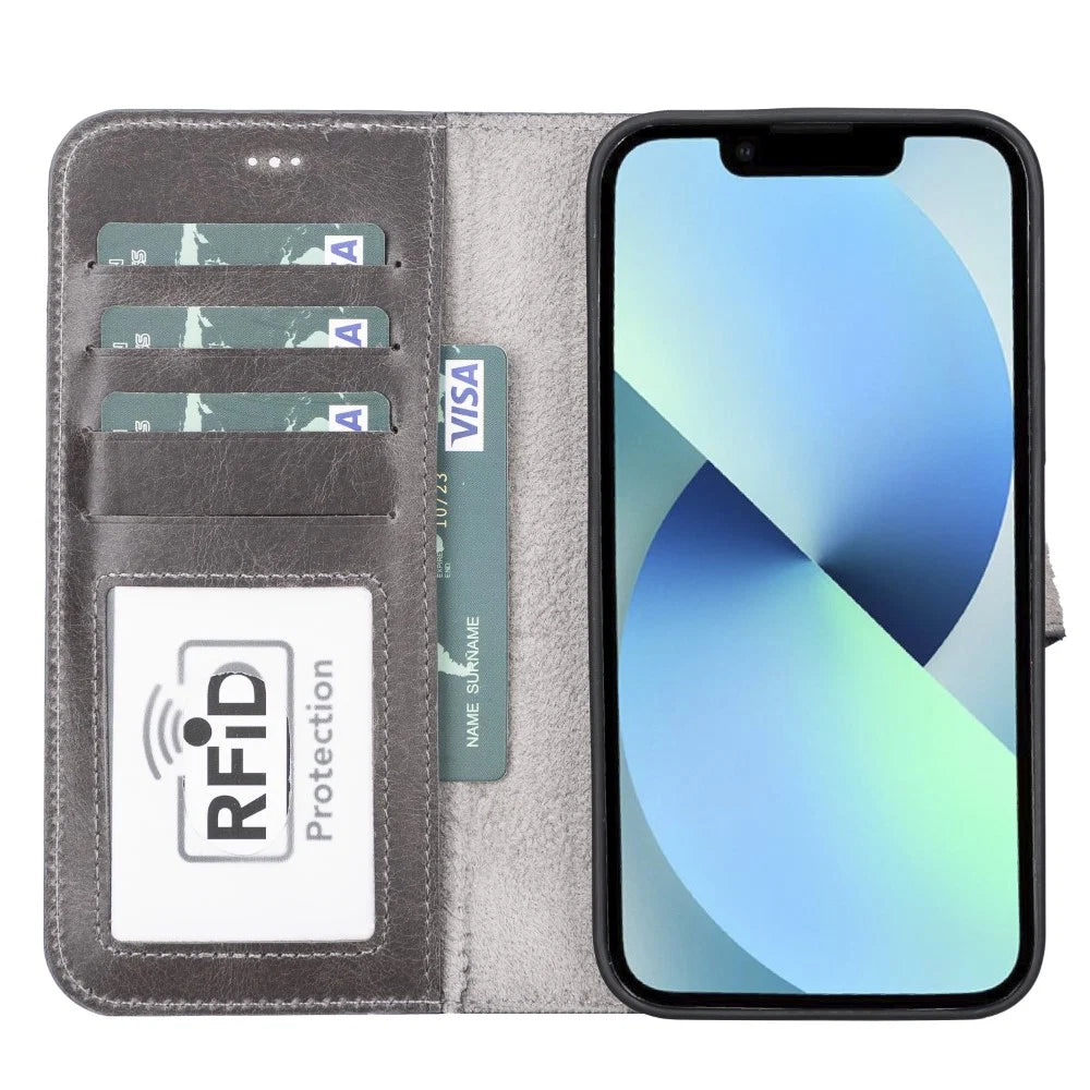 Apple iPhone 13 Series Detachable Leather Case RFID/ MWW iPhone 13 6.1" / RST2EF