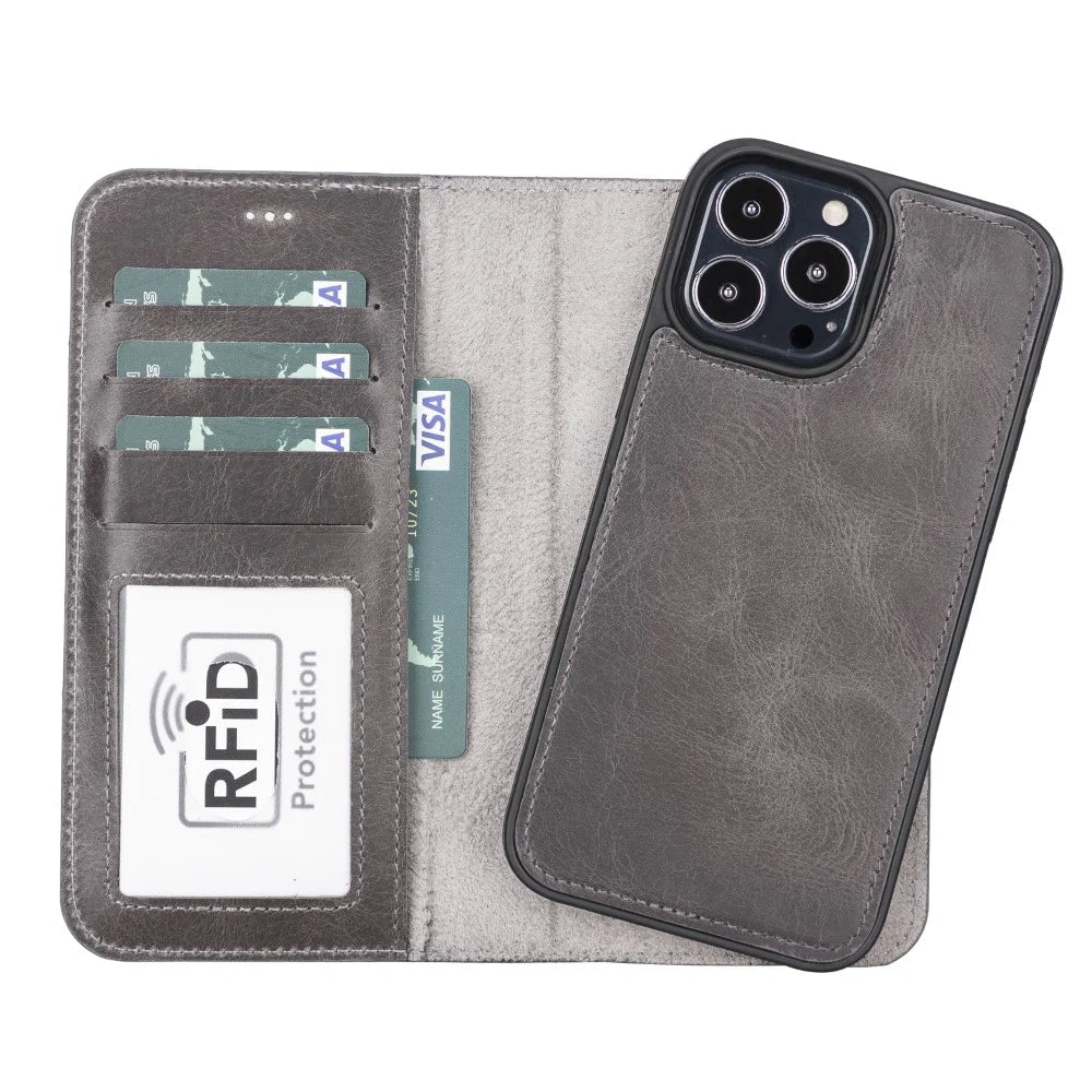 Apple iPhone 13 Series Detachable Leather Case RFID/ MWW iPhone 13 6.1" / RST2EF