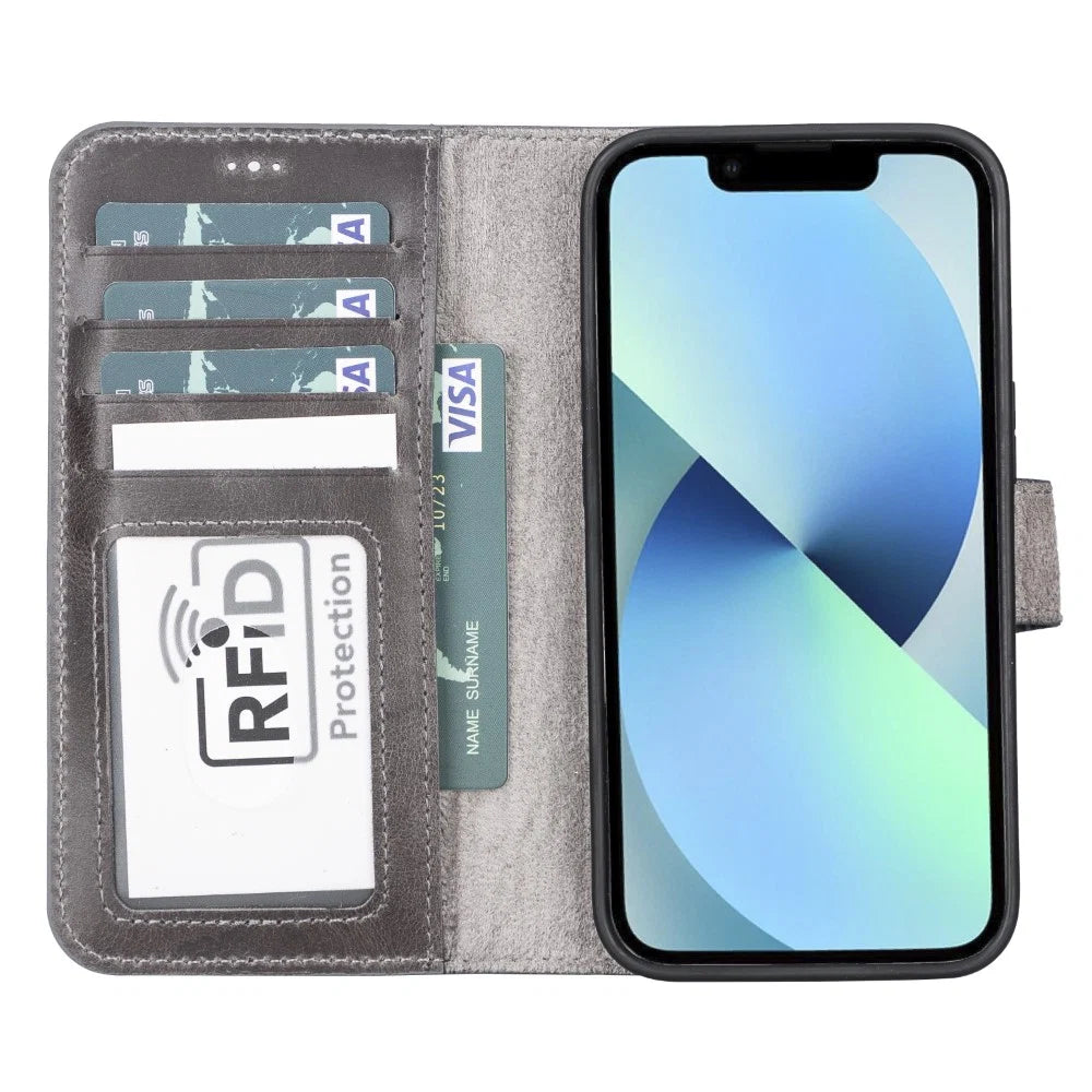 Apple iPhone 13 Series Detachable Leather Case RFID/ MWW iPhone 13 6.1" / RST2EF