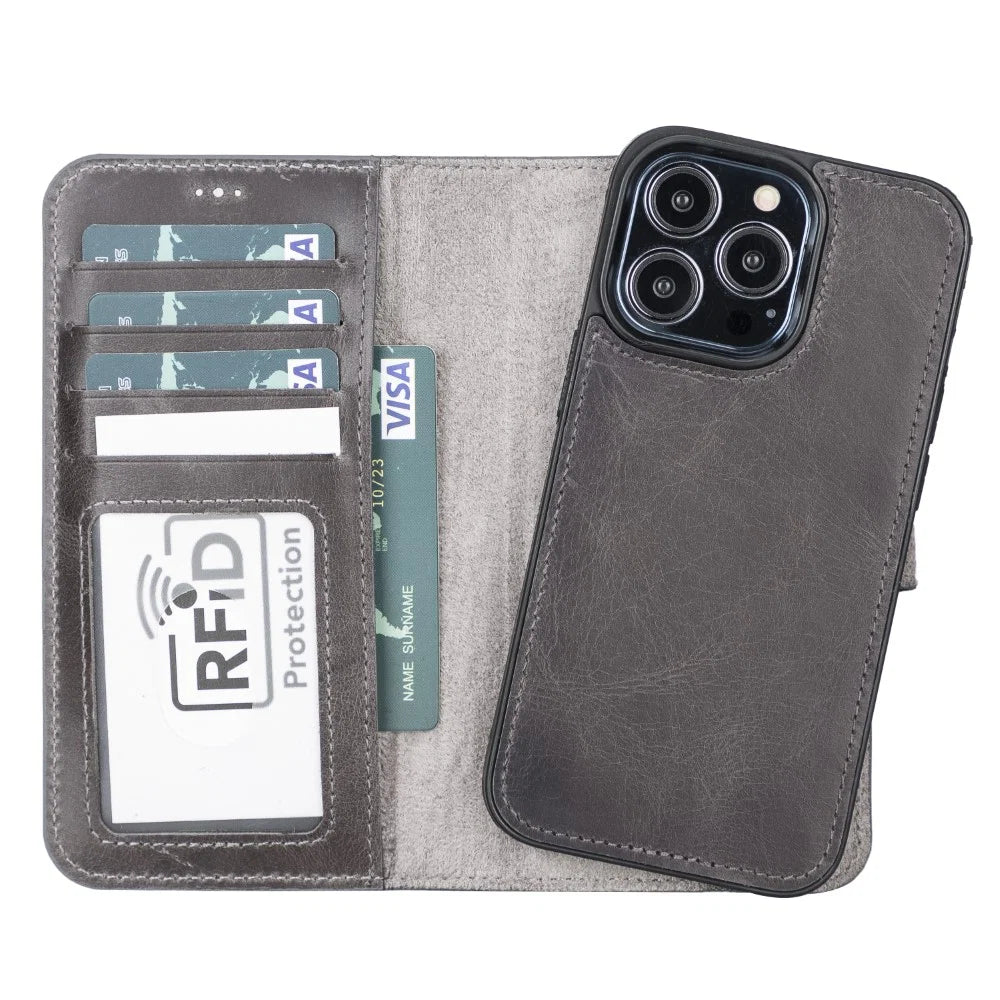 Apple iPhone 13 Series Detachable Leather Case RFID/ MWW iPhone 13 6.1" / RST2EF