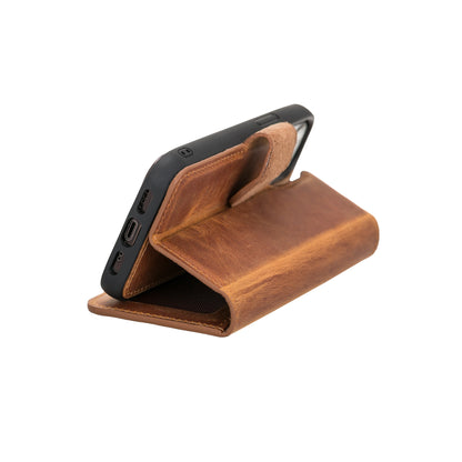 Liluri iPhone 12 mini Detachable Leather Wallet Case