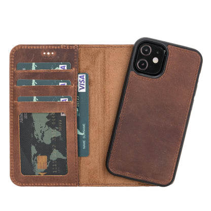 Liluri iPhone 12 mini Detachable Leather Wallet Case