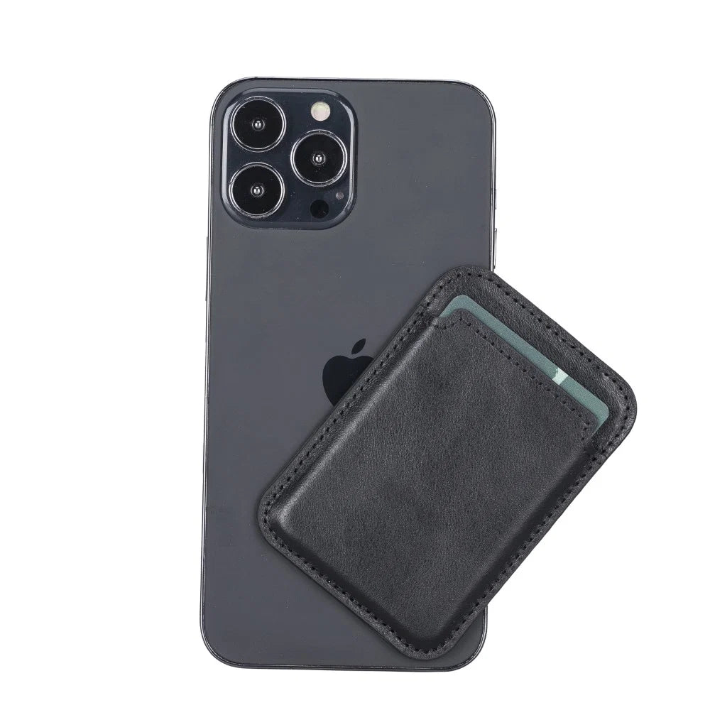 Maggy Leather Magnetic Card Holder