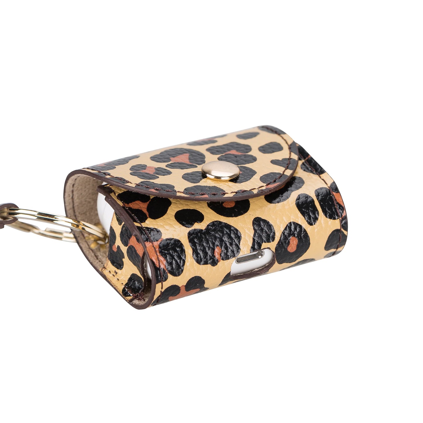 Mai Snap AirPods 3 and AirPods 4 Leather Case with Hook