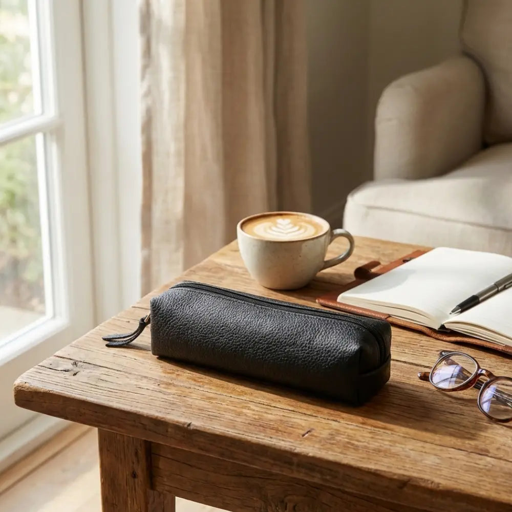 Multibox Leather Pencil Case