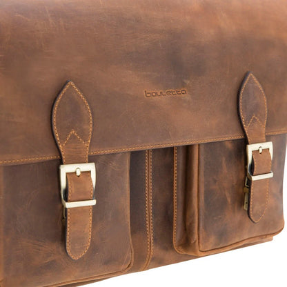 Olympus Leather Laptop Briefcase – 14 & 17 Inch