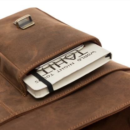 Olympus Leather Laptop Briefcase – 14 & 17 Inch