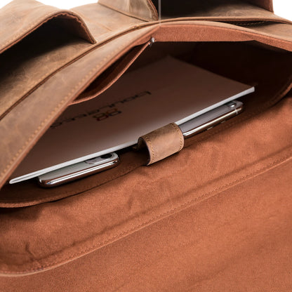 Olympus Leather Laptop Briefcase – 14 & 17 Inch