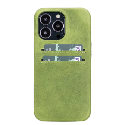 Rock Cover iPhone 13 Pro Leather Card Holder Case