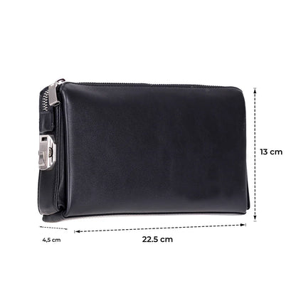Lupus Leather Wristlet Clutch