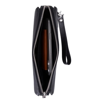 Lupus Leather Wristlet Clutch
