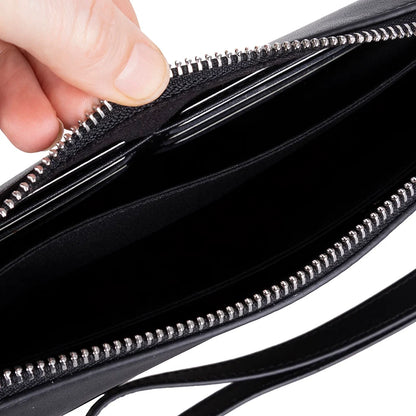 Lupus Leather Wristlet Clutch