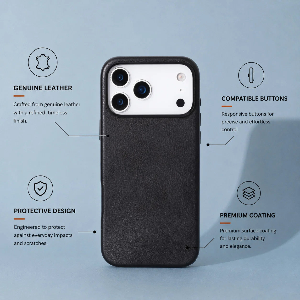 Prestige iPhone 17 Pro Max Leather Case
