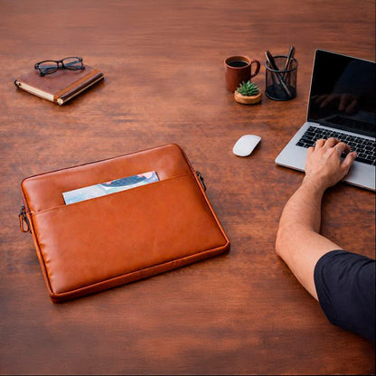 Leeds Slim Leather Laptop Bag – 14 & 16 Inch