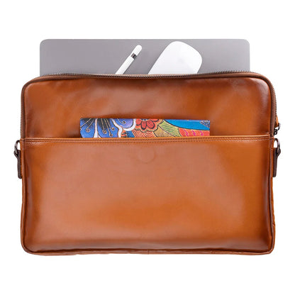 Leeds Slim Leather Laptop Bag – 14 & 16 Inch