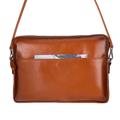 Leeds Slim Leather Laptop Bag – 14 & 16 Inch