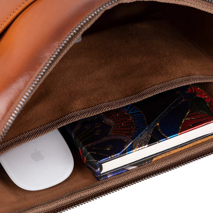 Leeds Slim Leather Laptop Bag – 14 & 16 Inch