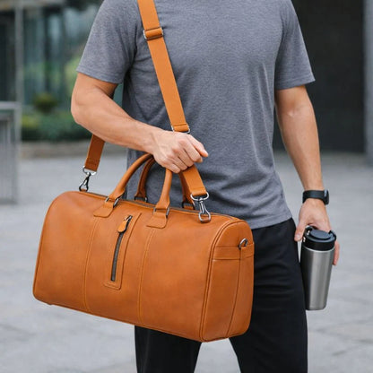 Dolly Leather Weekender Duffel Bag