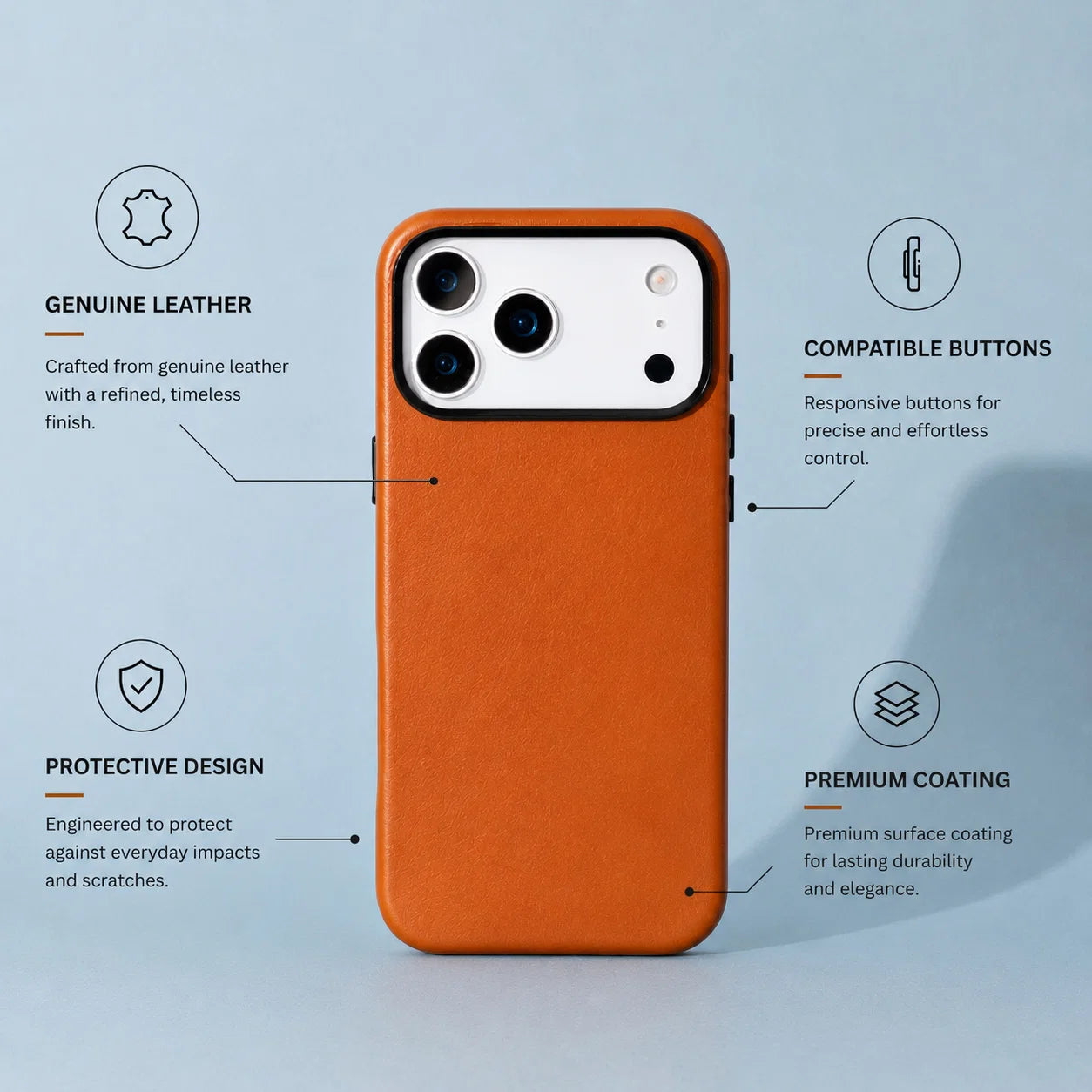 Prestige iPhone 17 Pro Leather Case