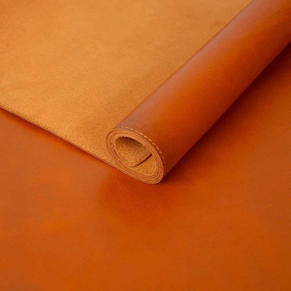 Premium Lined Full Grain Leather Desk Mat - 36" x 19"