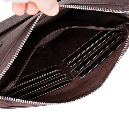 Lupus Leather Wristlet Clutch