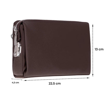 Lupus Leather Wristlet Clutch