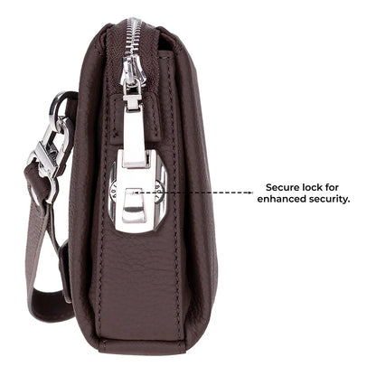 Lupus Leather Wristlet Clutch