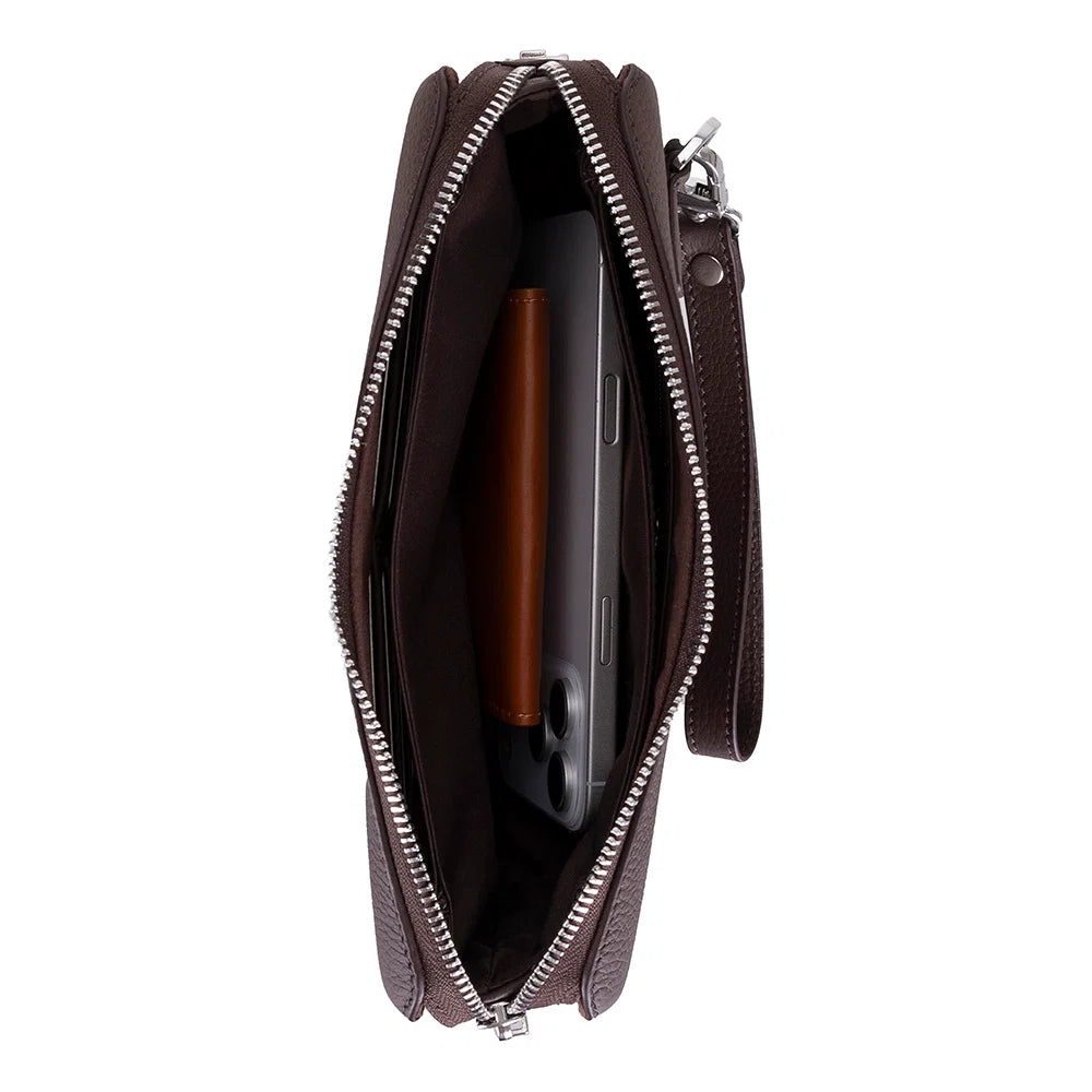 Lupus Leather Clutch Bag