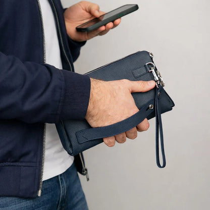 Lupus Leather Wristlet Clutch