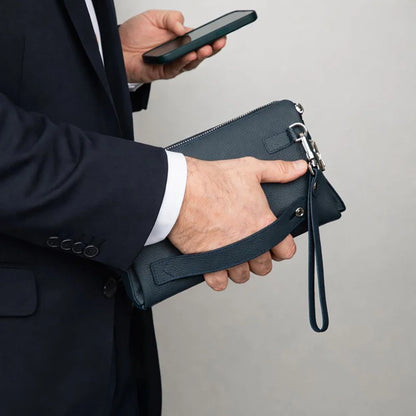 Lupus Leather Wristlet Clutch
