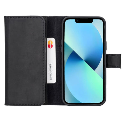 Santa iPhone 14 Plus Detachable Leather Wallet Case